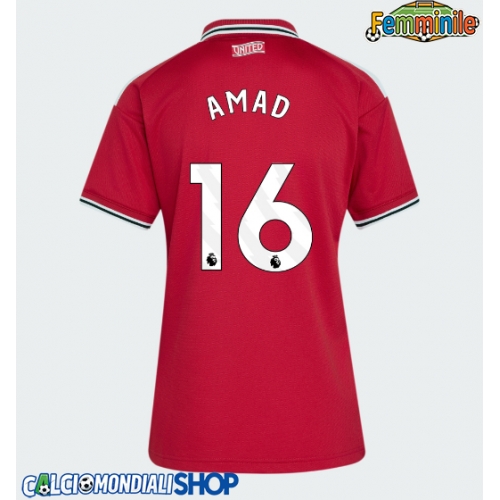 Maglie da calcio Manchester United Amad Diallo #16 Prima Maglia Femminile 2026-27 Manica Corta